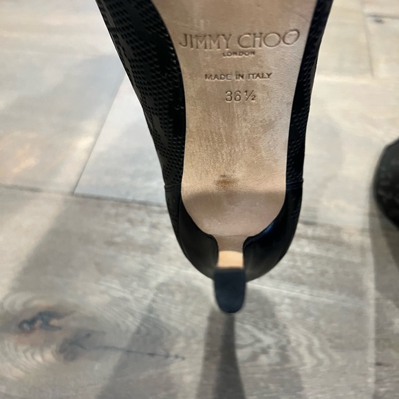 JIMMY CHOO Hector Laser-cut Leather Ankle Boots.  36.5. Great condition! - Picture 5 of 6